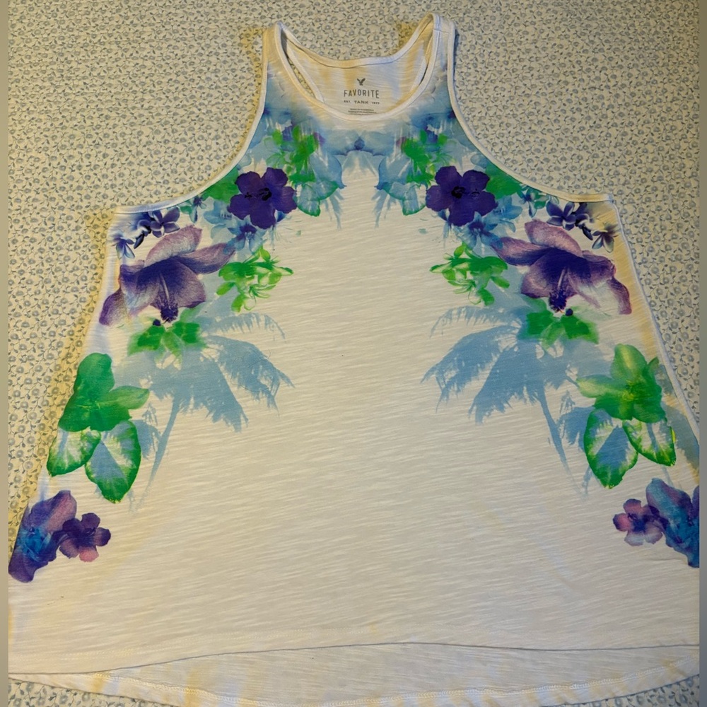 American Eagle Favorite Floral Tank Top